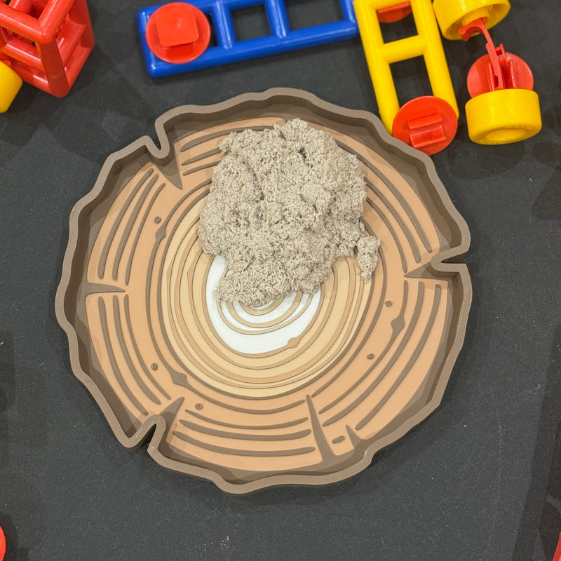 Eco Log Slice Play Tray Tree Rings by Naturally Playful Nature Play Tools Sensory Toys 3yrs+