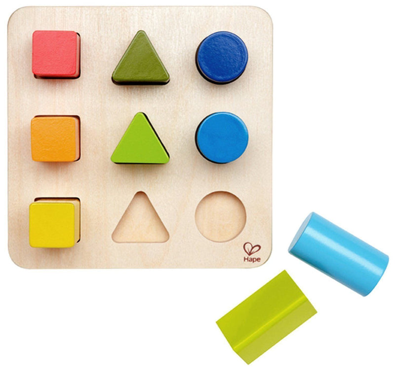 Hape Colour and Shape Sorter 10pcs Cognitive Developmental Toys for Toddlers Best Seller 18m+