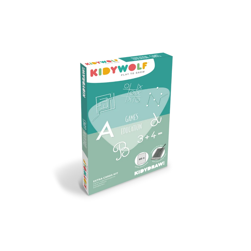 Kidywolf KidyDraw Mini 60pcs REFILL Cards Games and Education Travel Toys 4yrs+