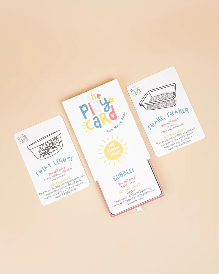 The Play Card Co The Tummy Timer Play Ideas Card 0-6 months