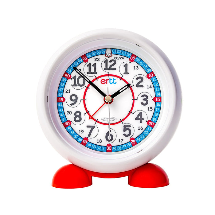 EasyRead Time Teacher Alarm Clock Red and Blue 24 hour Face 5yrs+