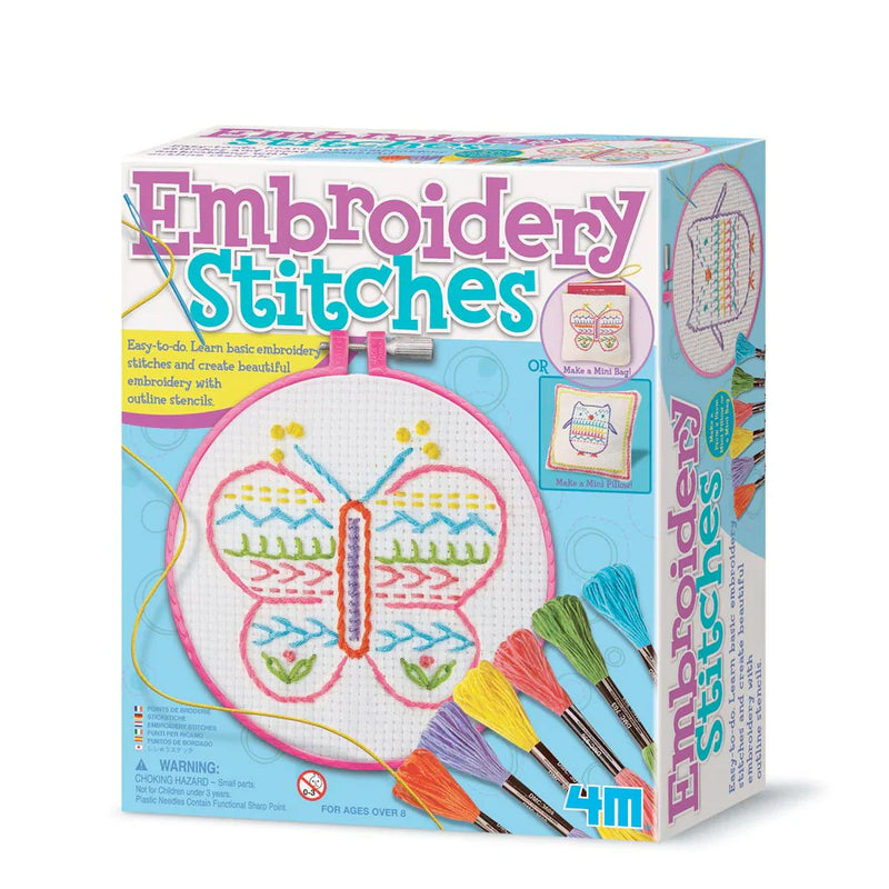 Easy To Do Embroidery Stitches Kit By 4M Art and Craft for Kids Gifting idea for 8yrs+