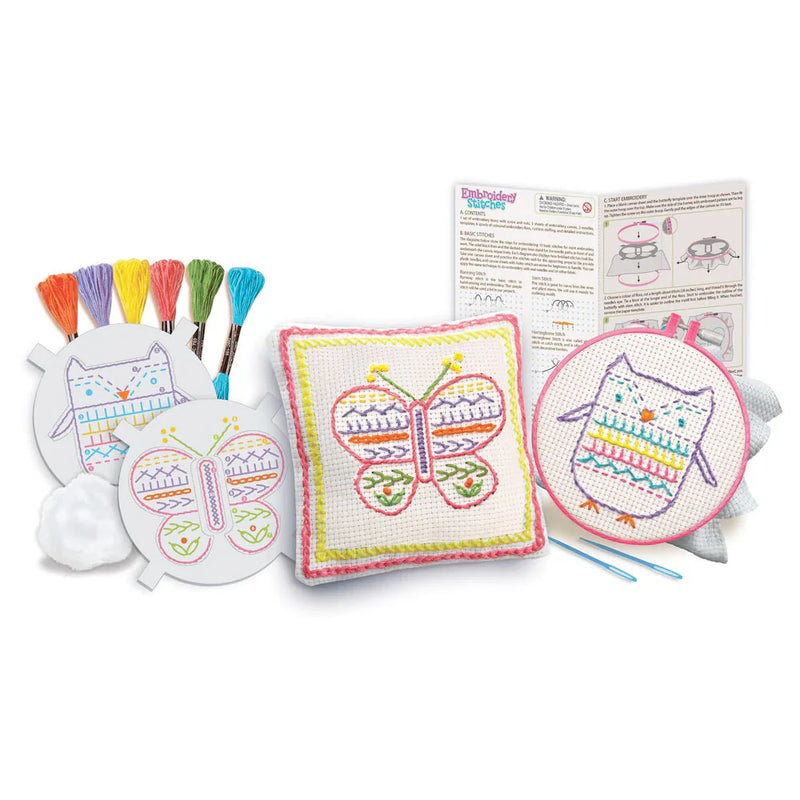 Easy To Do Embroidery Stitches Kit By 4M Art and Craft for Kids Gifting idea for 8yrs+