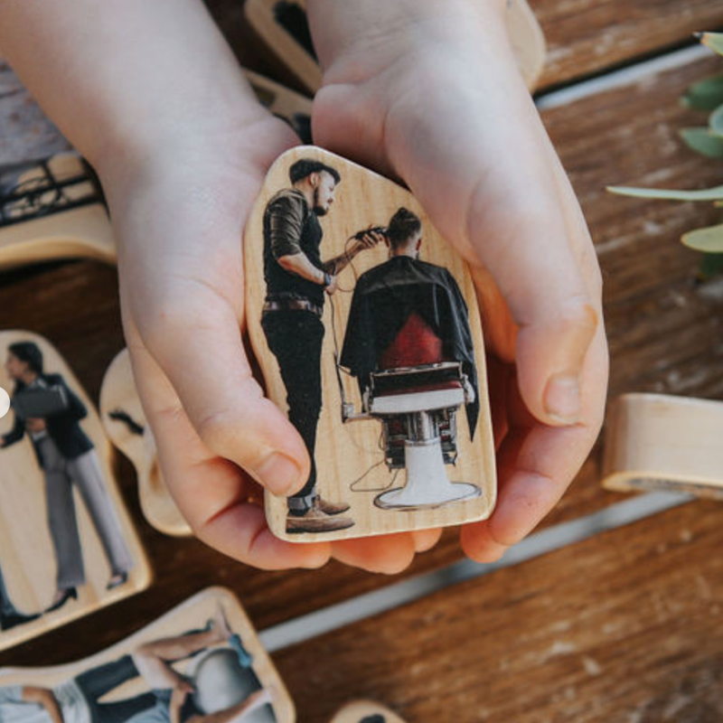 The Freckled Frog Everyday Heroes 18pcs Occupation Play Role Play Multicultural Community Pretend & Imaginative Gifts Idea for 12m+