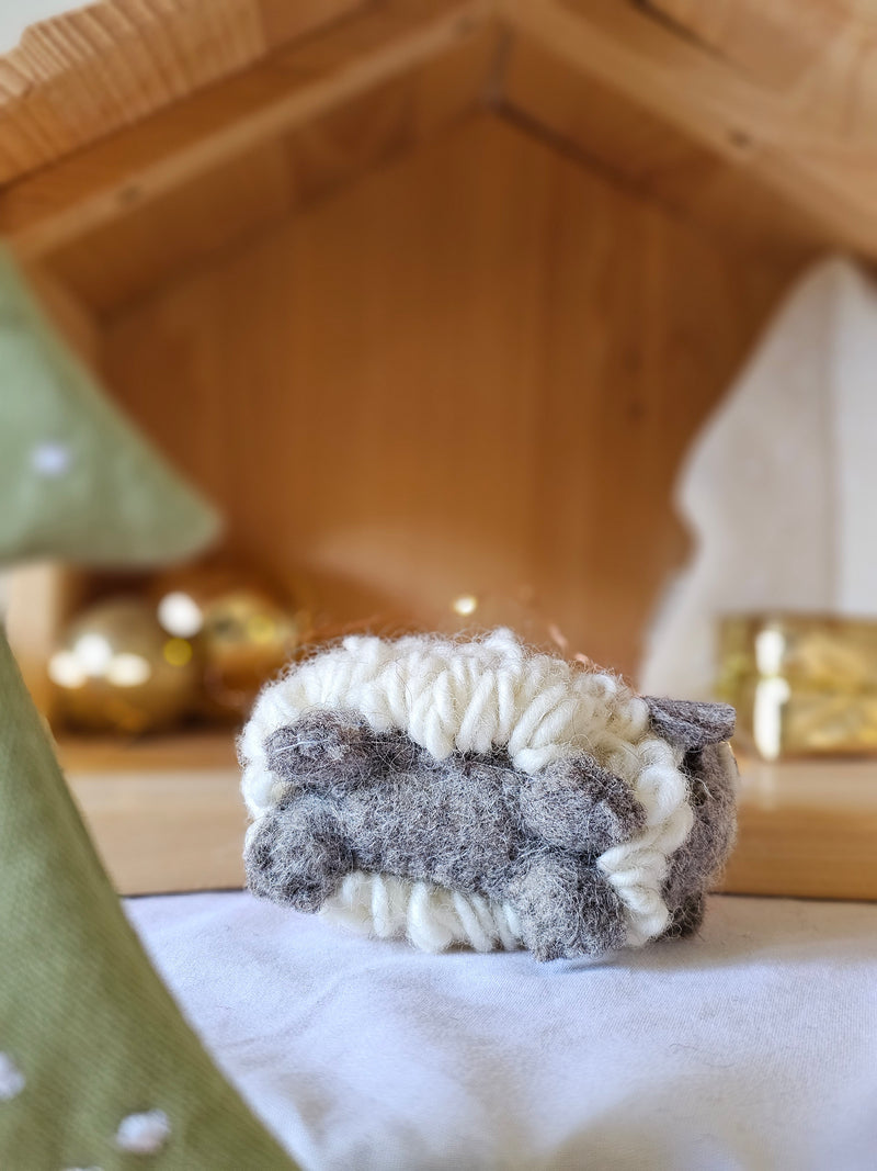 Pashom Felt Christmas Tree Decor Natural Woolly Sheep Pretend & Imaginative Play Toys Christmas Range 3yrs+
