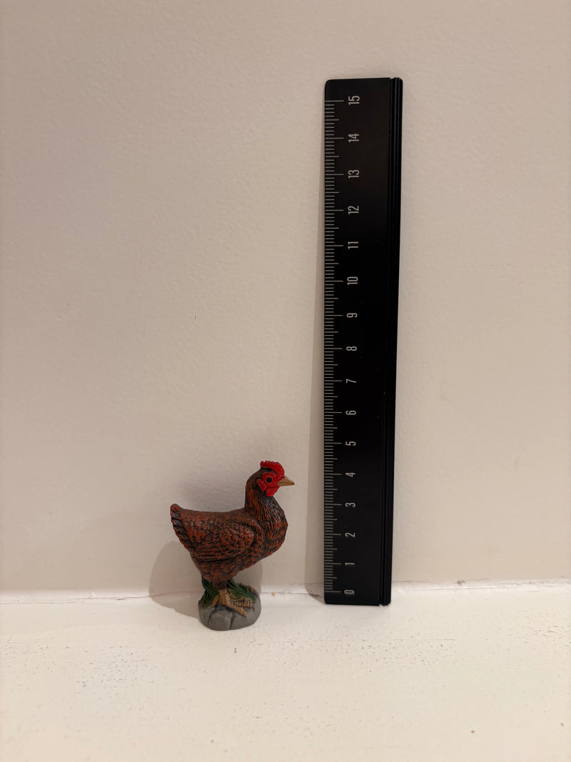Bantam Hen Figurine by Safari Ltd Farm Collection Animal Figurines 3yrs+