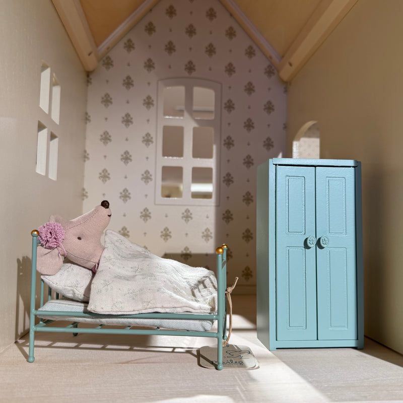 Maileg Mouse Wardrobe Closet Soft Blue Gifting Idea for 3yrs+