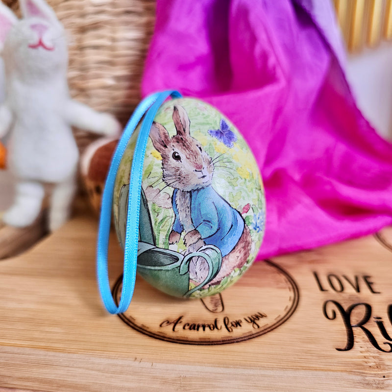 Peter Rabbit Easter Mini Egg Shape Tins Easter 6cm x 4.5cm