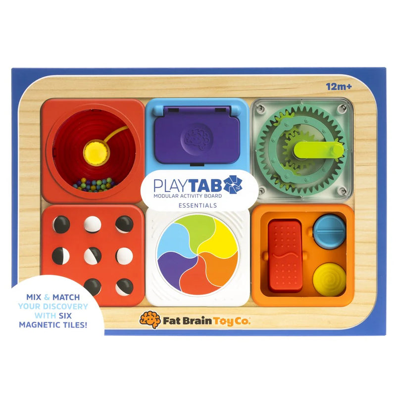 PlayTab Essentials Starter Set 2025 Ready To Go by Fat Brain Toys Sensory Cognitive Developmental Toys for Toddlers Gift Idea Best Seller Most Loved in Store 12m+