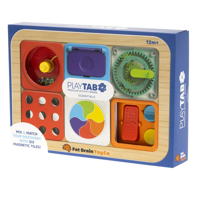 PlayTab Essentials Starter Set 2025 Ready To Go by Fat Brain Toys Sensory Cognitive Developmental Toys for Toddlers Gift Idea Best Seller Most Loved in Store 12m+