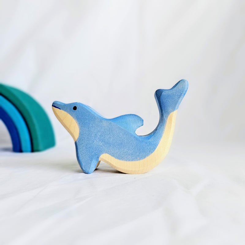Holztiger Dolphin Small Wooden Animals Sea Life Animal Toys 3yrs+