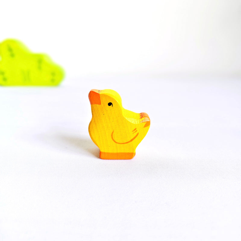 Holztiger Chick Wooden Animals Farm Animal Toys Head Raised 3yrs+