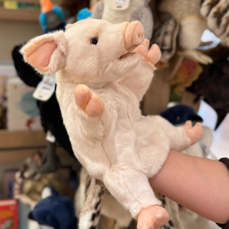 Pig Hand Puppet 25cm by Hansa Farm Animals Pretend and Imaginative Play Toy 3yrs+