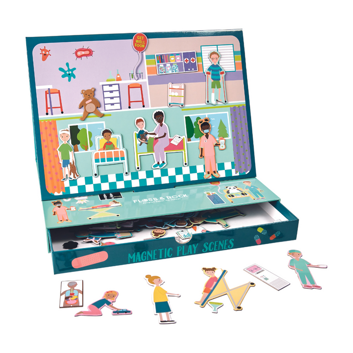 Floss & Rock Make Your Own Magnetic Play Scenes - Happy Hospital 3yrs+