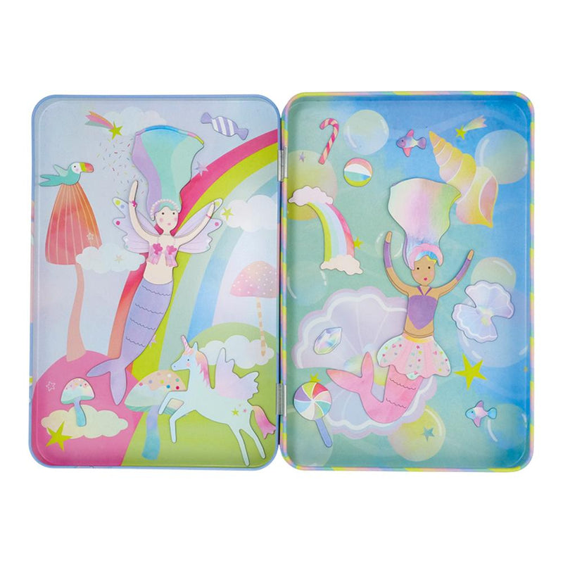 Floss & Rock Magnetic Playtime Fantasy Travel Toys Fairy Unicorn and Castle Theme Retired 3yrs+