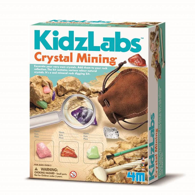 KidzLabs Crystal Mining Early Science STEM Toys Best Seller 5yrs+