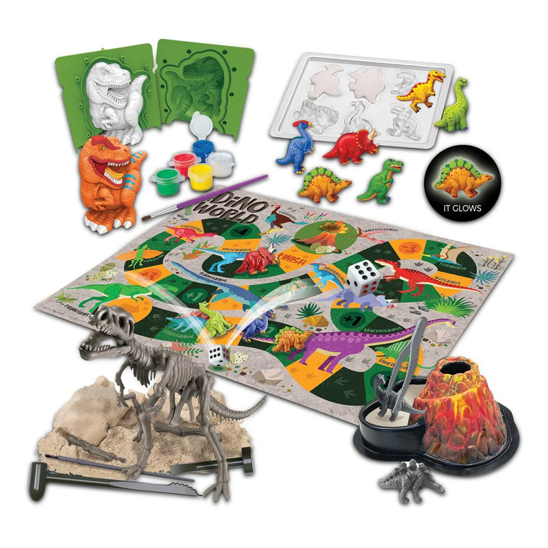Steam Powered Kids Dinosaur World Kit with Volcano STEM Toys 5yrs+