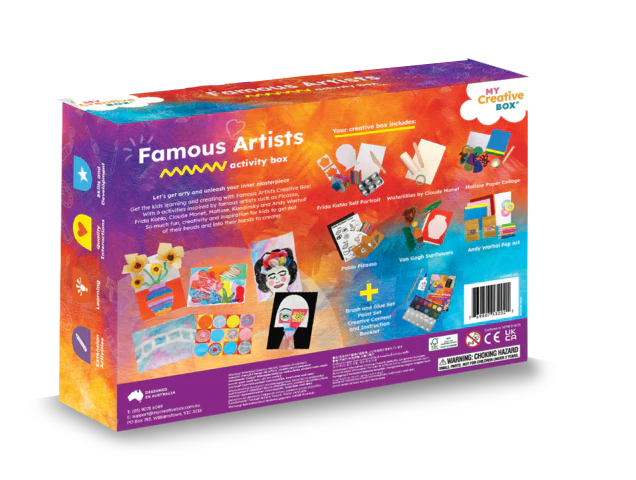 My Creative Box LARGE Famous Artists Craft Box Best Seller Art and craft for kids Most Loved in Store Gifting Idea for 3yrs+