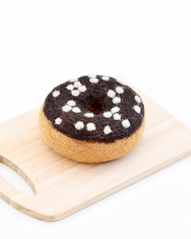 Tara Treasures Felt Doughnuts Set of 4 Pretend and Imaginative Play Kitchen Accessories 3yrs+