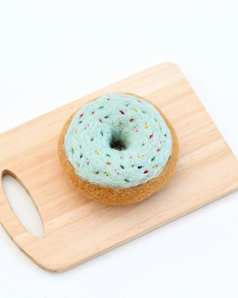 Tara Treasures Felt Doughnuts Set of 4 Pretend and Imaginative Play Kitchen Accessories 3yrs+