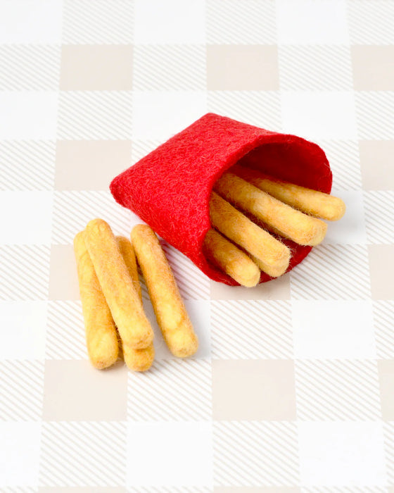 Tara Treasures Felt Fries in a Packet Play Food