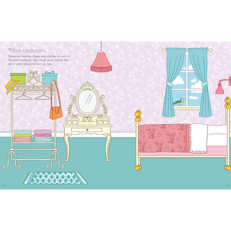 First Sticker Book Doll’s House First Sticker Book Dollhouse (Paperback) by Abigail Wheatley Kids Activity Book