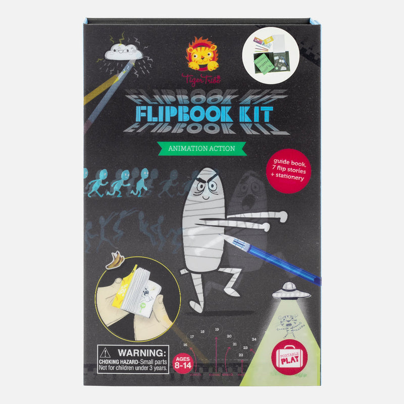 Tiger Tribe Flipbook Kit Animation Action Activity Interactive Book Art and craft for kids Best Seller 8yrs+