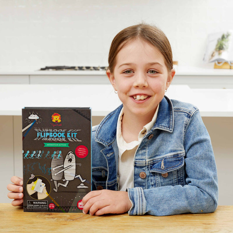 Tiger Tribe Flipbook Kit Animation Action Activity Interactive Book Art and craft for kids Best Seller 8yrs+