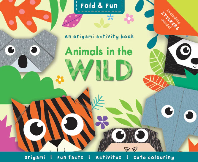 Fold and Fun: Animals In The Wild Activity Book