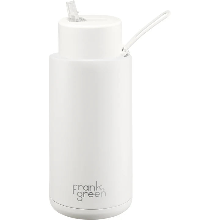 Frank Green Ceramic Water Bottle 1 Litre with Straw (CLEARANCE)