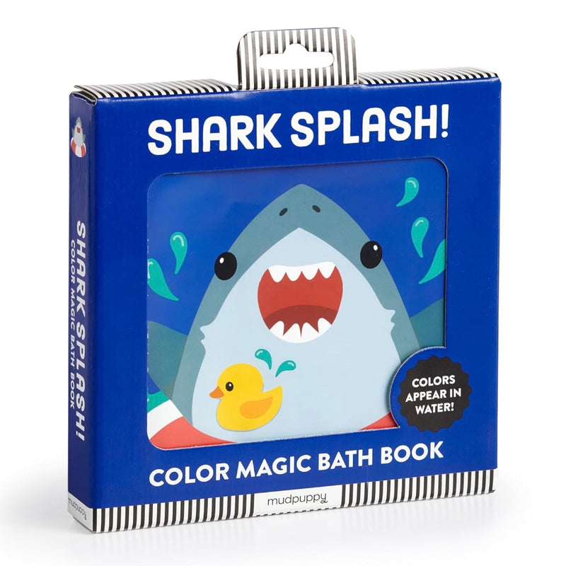 Mudpuppy Bath Book Shark Splash! Colour Magic Bath Book Baby Toys 0m+
