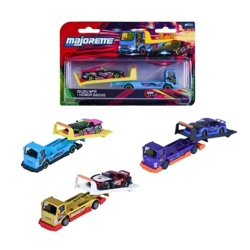 Majorette JDM Legends Tuning Transporter Vehicle 1pc 3 Designs Metal Travel Toys Car Gift Idea for 3yrs+