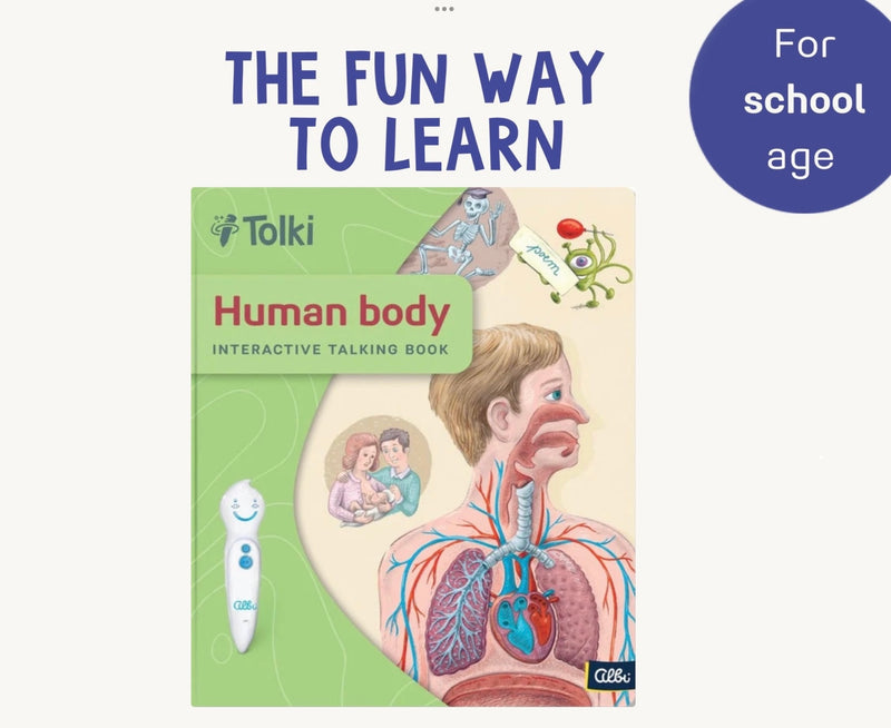 Tolki Book Human Body STEM Kid’s Book 6yrs+