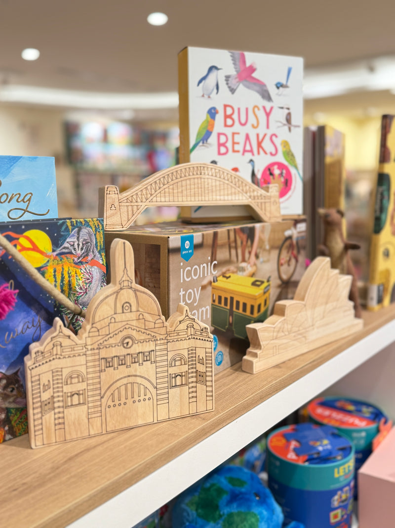 QToys Australian Landmark Set of 8 Australian Toys for Preschoolers 3yrs+