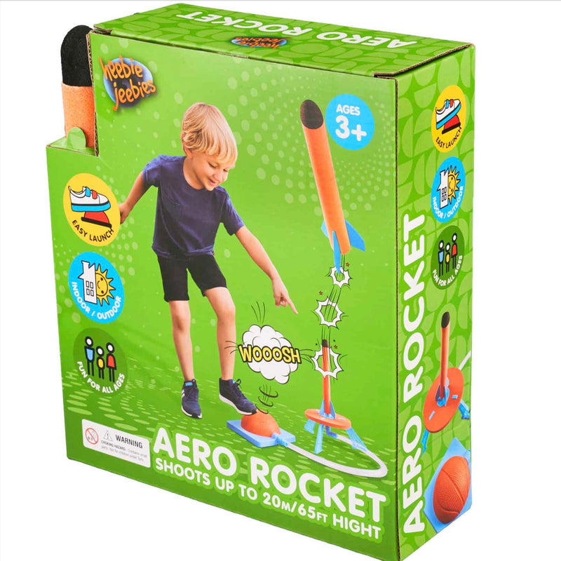 Heebie Jeebies Aero Rocket Foam Rocket Launcher Early Science STEM Toys Outdoor Toys 3yrs+