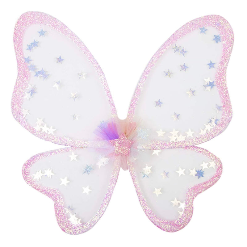 Twinkling Star Confetti Wings by Great Pretenders Fairy Theme Costume 3yrs+