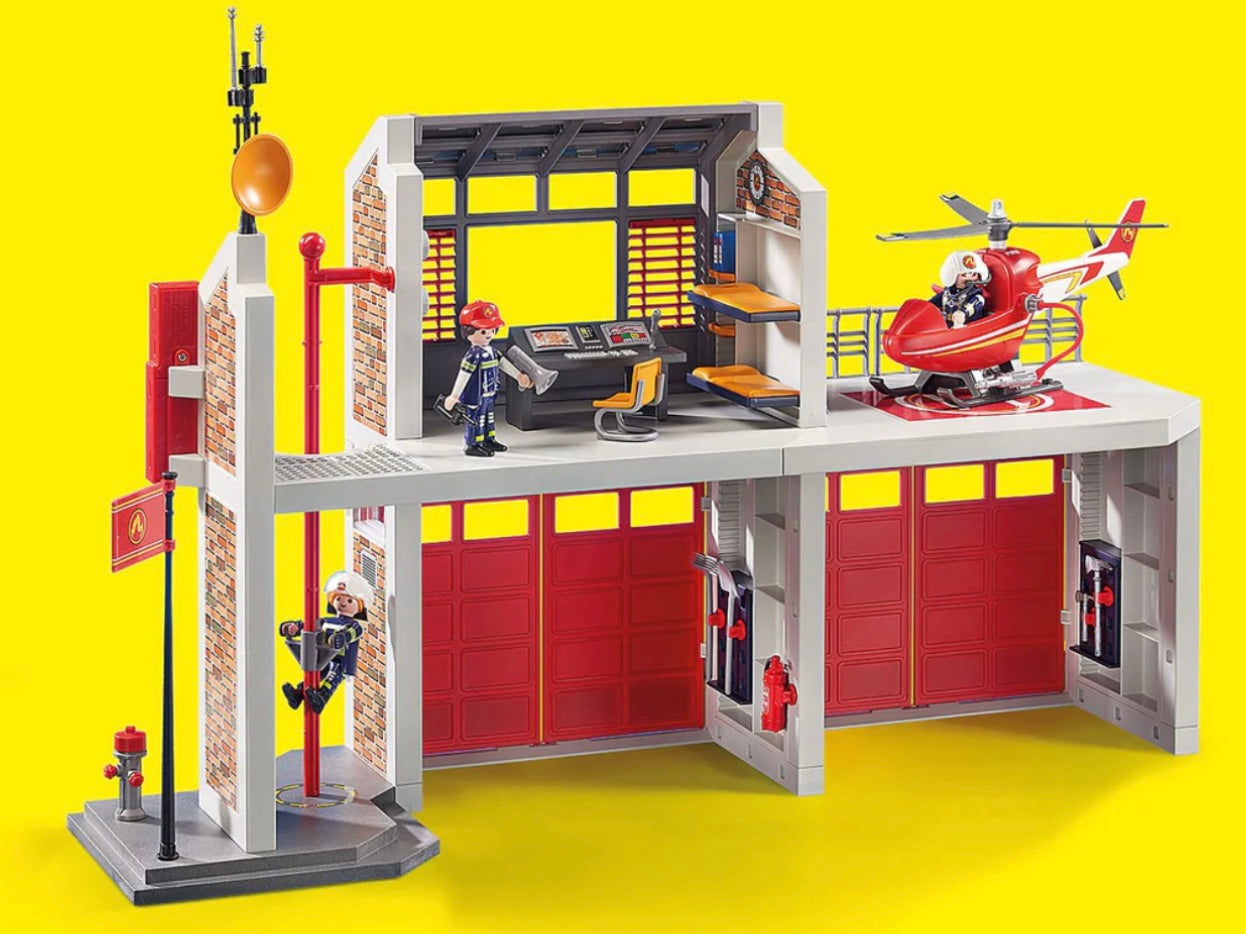Playmobil City Action Fire Station Full Set with Fire Alarm fire
