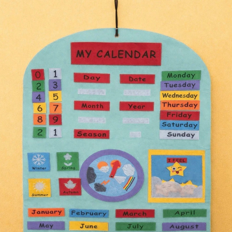 Wondertivity My Calendar Fabric Wall Chart 3yrs+