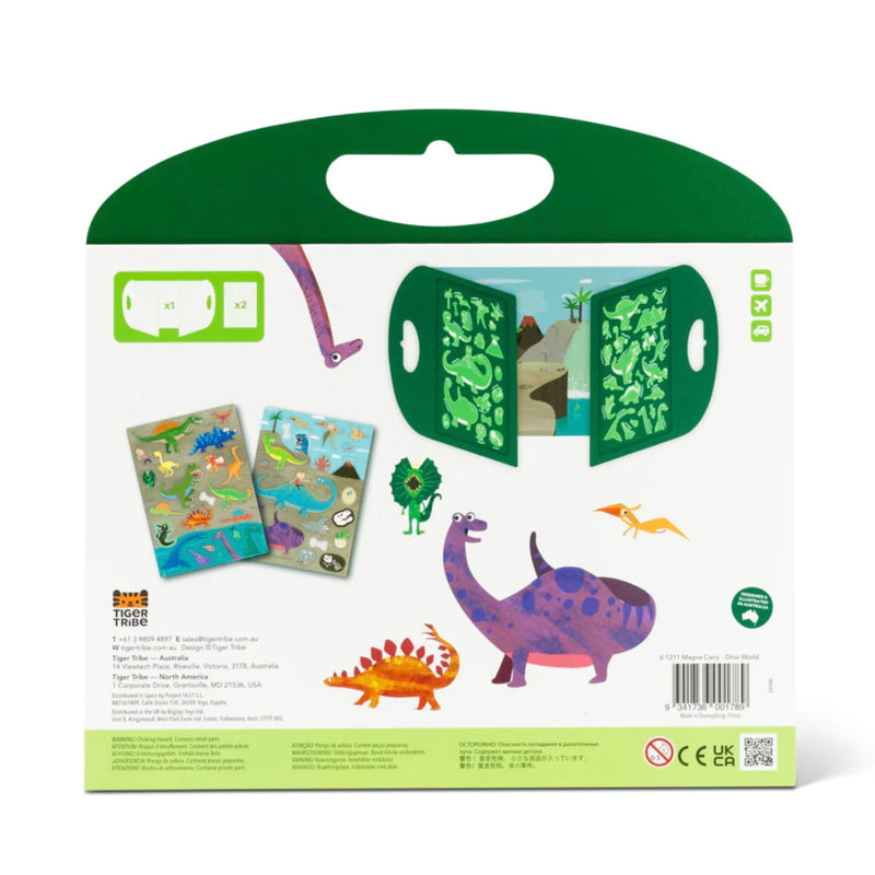 Tiger Tribe Magna Carry Dino World Travel Toys Dinosaur Toy Dinosaur and Dragon Theme 3yrs+