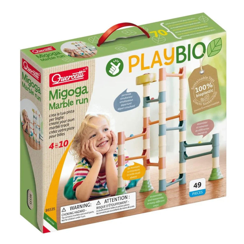 Migoga Eco Marble Run Play Bio 49pcs by Quercetti 4yrs+