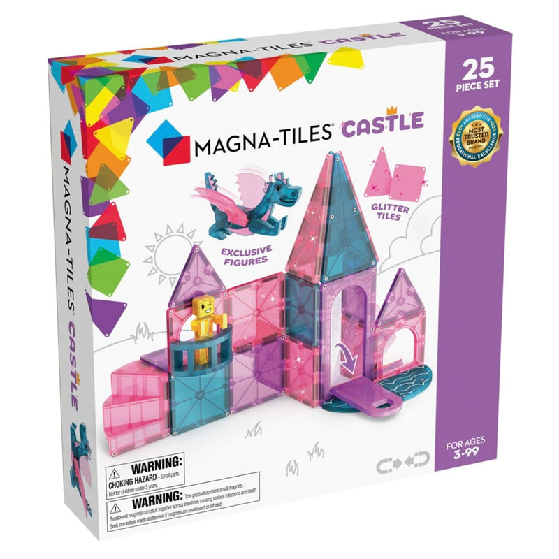Magna Tiles Castle 25 Piece Set Magnetic Tiles 3yrs+