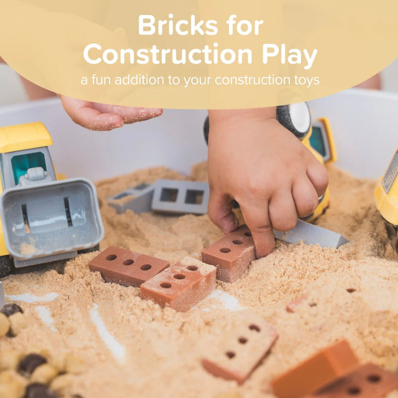 Inspire My Play Silicone Mini Bricks 25pcs Set Construction 2yrs+