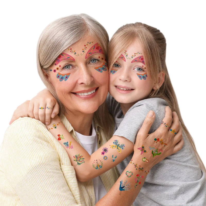 Avenir Fantasy Garden World Face Stickers and Tattoos Makeup Art and Craft for Kids Unicorn and Castle Theme 3yrs+