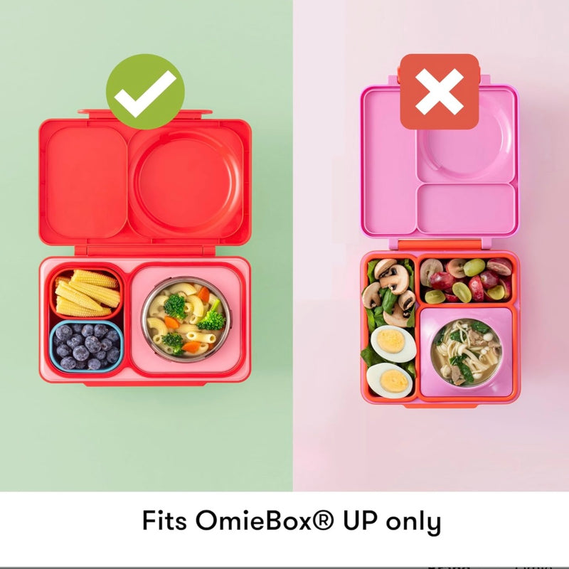 OMIEBOX Up Silicone Dip Containers 2pc 135ml 2 Colours Kids Lunchbox