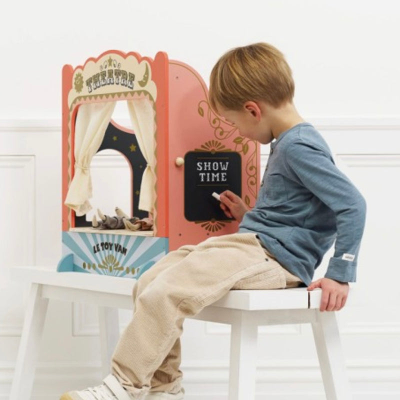 Tabletop Puppet Wooden Theatre Imaginative Pretend Play by Le Toy Van  Gift Idea for 3yrs+ (Bulky Item)