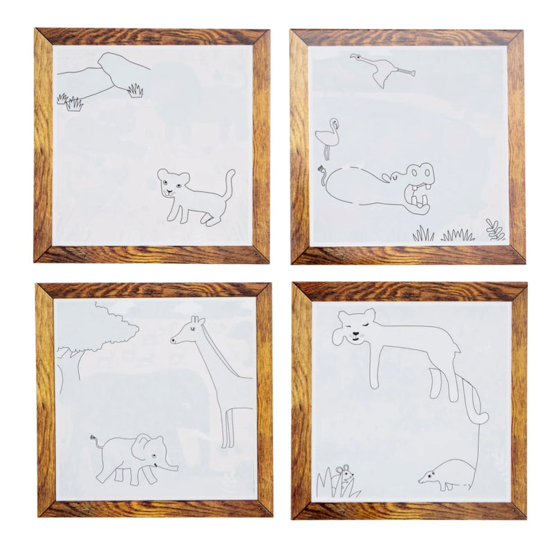 Tiger Tribe Magic Water Painting World Safari Adventures Art and Craft for kids 12m+