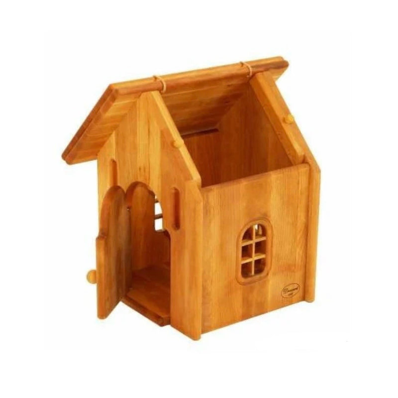 Drewart Tiny House with Natural Roof Farm Animal Wooden Toys Best Seller 3yrs+