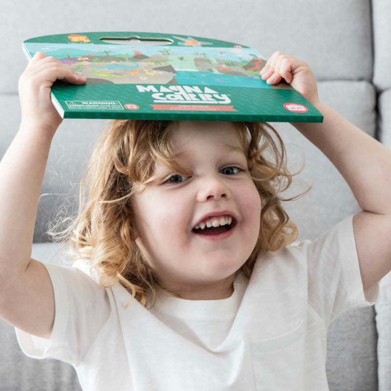 Tiger Tribe Magna Carry Dino World Travel Toys Dinosaur Toy Dinosaur and Dragon Theme 3yrs+