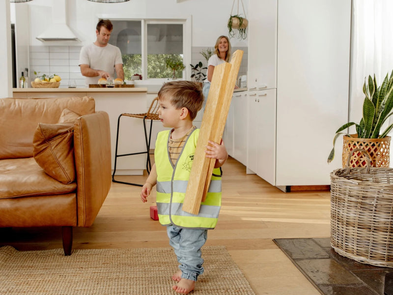 Planx Realistic Looking Wooden Planks 5pc by KICKBrick Construction Toys Best Seller Soft Play Equipment 3yrs+ (Bulky Shipping)