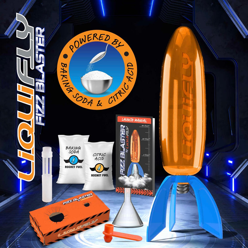 Liquifly Fizz Blaster Science Experiment Liquid Powered Rocket STEM Toys Outdoor Toys 8yrs+